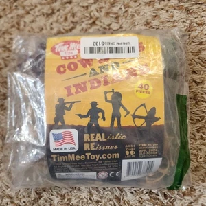 Tim Mee Toy Cowboys and Indians 40 Pieces REAListic REissues - Picture 1 of 2