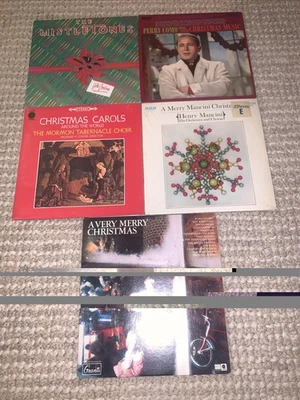 Christmas Vinyl Lot Como Tabernacle Mancini Lee Crosby Cole Mathis VG+/VG+ 5LPs - Image 1 of 4