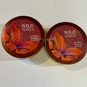 RARE Bath Body Works WILD MADAGASCAR VANILLA Body Butter, 7 oz/200g, NEW x 2 - Picture 1 of 6
