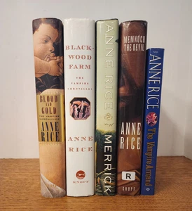 Anne Rice 5 Vampire Chronicles:4 HCJs/1 TPB: Blood & Gold/Blkwood Farm/Merrick+2 - Picture 1 of 12