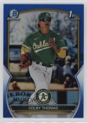 2023 Bowman Chrome Prospects Blue Refractor /150 Colby Thomas #BCP-32 - Image 1 of 2