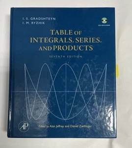 Table of Integrals Series and Products Gradshteyn and Ryzhik Seventh Edition CD - Picture 1 of 14