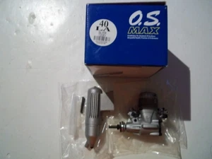 OS 40 LA SILVER NEW OLD STOCK REMOTE CONTROL MODEL AIRPLANE ENGINE BEAUTIFUL - Picture 1 of 9