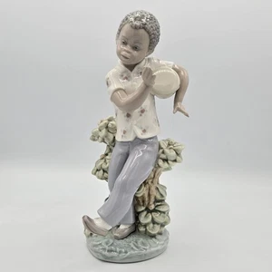Lladro Black Legacy Collection Boy With Drum Bongo Beat Figur #5157 NEUWERTIG - Bild 1 von 6