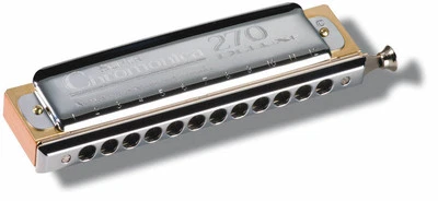 Hohner 270 DELUXE Chromatic Harmonica SEALED WOOD-BOLTED ASSEMBLY-ROUND HOLES   - Image 1 of 2