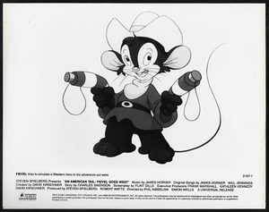 Animation An American Tail LOT 2 Original 1990s Movie Promo Photos Spielberg - Picture 1 of 2