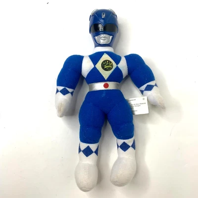 Mighty Morphin Power Rangers Blue Plush Figure 10" 1993 Street Wise - Image 1 of 3