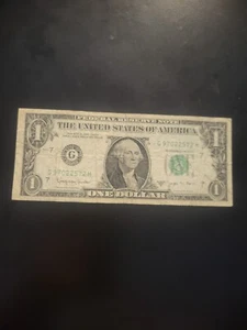 1963 B Joseph W. Barr US $1 One Dollar Note - G97022572H - Picture 1 of 15