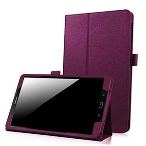 Case for Galaxy Tab A 8.0 2017 Model SM-T380, EKVINOR PU Leather Folio Purple - Picture 1 of 8