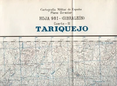 MAPA TOPOGRAFICO "TARIQUEJO" 981 (GIBRALEON III) ESCALA 1:25000 # 1203 - Imagen 1 de 2