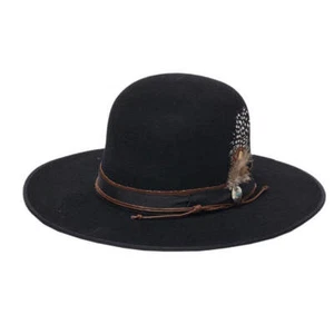 Stampede Hats - “Matty” Wool Felt Handmade Bohemian Bolero Hat - Picture 1 of 5
