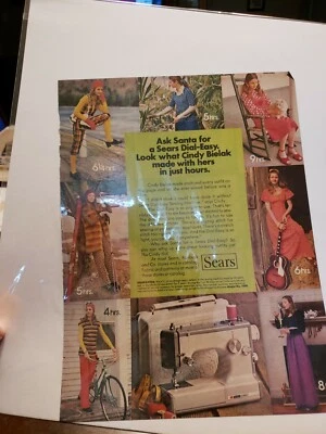 Vintage Sears Sewing Machines Advertisement From Early 70's - Image 1 of 4