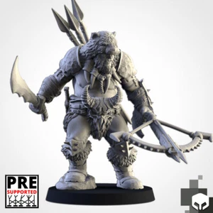 Hunter Ogre, Northern Ogre, RPG Wargames Fantasy DnD Tribal Ogro Miniatura - Imagen 1 de 6