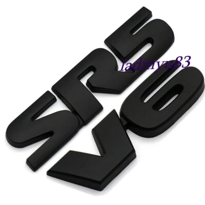 2X Black SR5 & V6 letterings Car Body Side Emblem Rear Trunk Badge Sticker - Image 1 of 3