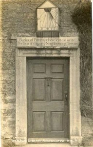 REAL PHOTO POSTCARD WM LAWS LIBRARY, KING'S CLIFFE (NEAR CORBY) NORTHAMPTONSHIRE - Picture 1 of 2