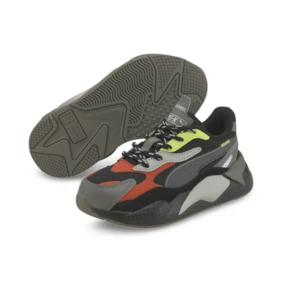 PUMA KIDS SHOES BLACK RS-X3 CITY ATTACK PS 373142 01Y - Image 1 of 4