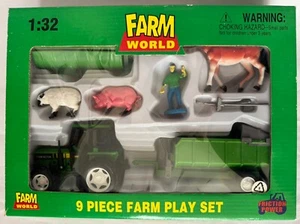 Farm World Bauernhof Spiele-Set Play Tiere Traktor Spielfiguren Pferde Friction - Bild 1 von 15