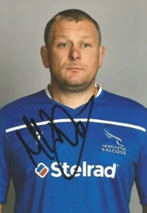NEWCASTLE FALCONS RUGBY UNION: MICKY WARD SIGNIERT 6x4 PORTRAITFOTO + COA - Bild 1 von 1