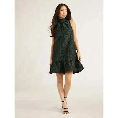 Scoop Women's Jacquard Mini Swing Dress, Size Large (12/14) - Image 1 of 4