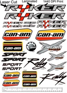 Kit decalcomanie Can Am Ryker Rally Sport Team grafica adesivo vinile vintage OEM - Foto 1 di 4