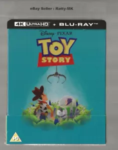 DISNEY PIXAR'S TOY STORY - UK EXCLUSIVE 4K + BLU RAY STEELBOOK - NEW & SEALED - Picture 1 of 6