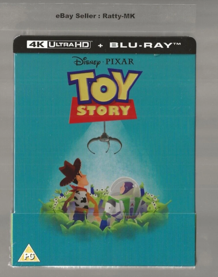 DISNEY PIXAR'S TOY STORY - UK EXCLUSIVE 4K + BLU RAY STEELBOOK - NEW & SEALED - Image 1 of 4