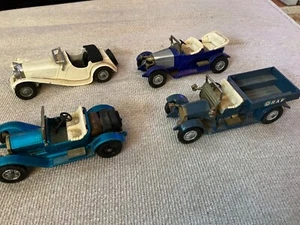 Lot of 3 Lesney Yesteryear Y-1 Jaguar, Y2 Vauxhall, y8 Stutz, y13 crossley - Picture 1 of 7
