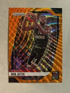 2024-25 Panini Prizm Euroleague Orange Wave Mam Jaiteh /60 #81 AS Monaco - Picture 1 of 2