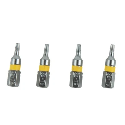 High Hardness Magnetic T6 T40 Hex Head Screwdriver Bit Set 1/4 Hex Shank (4pcs) - Image 1 of 4