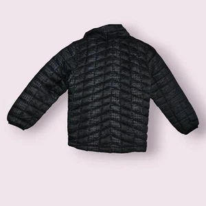Boys Black Long Sleeve Puffer Full Zip Jacket 5/6 SNOZU - Picture 1 of 8