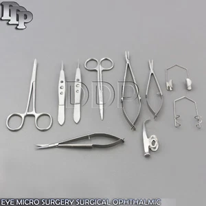10 Eye Micro Surgery Surgical Ophthalmic Veterinary Forceps Instruments EY-010 - Picture 1 of 3