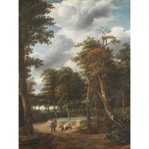 Looten Forest Road XL Wandbild Leinwandbild - Bild 1 von 6