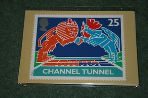 Royal Mail Stamp Cards PHQ161 'Channel Tunnel' 1994. Mint in Cellophane Packet - Picture 1 of 3