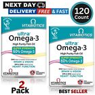Vitabiotics Ultra Omega-3 Fish Oils Capsules 120 With DHA EPA