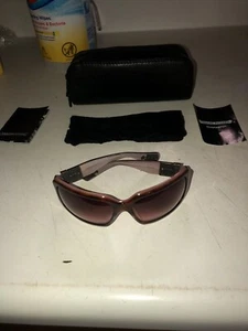CHROME HEARTS Cream Sunglasses Brown Pink Cross Silver Tone Acetate B2 - Picture 1 of 15