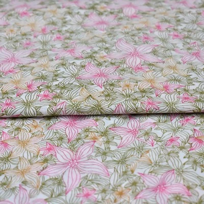 Indian Hand Block New Print Multi Floral Hand Made Craft Sewing Fabric 10 Yard - Image 1 of 4