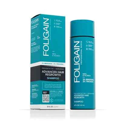 Foligain Advanced Haarnachwachsen Haarshampoo Minoxidil 2% + DHT-Blockern