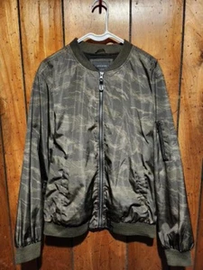 No Boundaries Men's Brown and Green Camo Full Zip Jacket Sz M - Picture 1 of 3