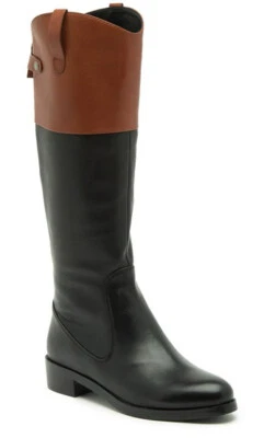 Высокие женские сапоги для верховой езды Halston Heritage Barbara цвет черный коньяк размер США 5,5 795 долл. США - Изображение 1 из 4