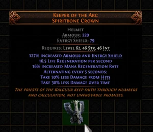 š„Path Of Exile 2š„Dawn Of The Huntš„Helmetš„Keeper Of The Arc Spiritbone - Picture 1 of 1