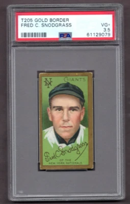T205 Gold Border Fred C Snodgrass PSA 3.5 *JAYSACE* Foto 1 de 2