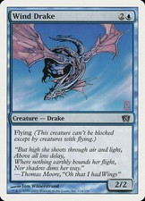 FOIL Wind Drake | MtG Magic 8th Edition | English | Lightly Played