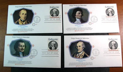 US Stamp FDC Scott# 1716 Marquis de Lafayette 1977 Used PL39 - Image 1 of 2