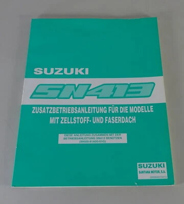 ' Uso - Additivo Suzuki / Santana Jimny Sn 413 Cabriolet Stand 07/1999 - Immagine 1 di 4