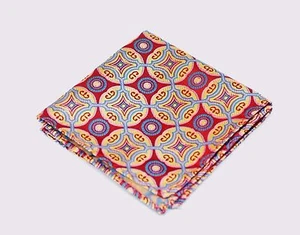 Lord R Colton Masterworks Pocket Square - Isla Negra Red Silk - $75 Retail New - Picture 1 of 3