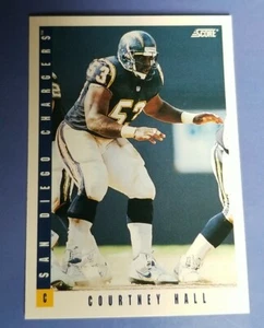1993 SCORE COURTNEY HALL #293 SAN DIEGO CHARGERS  - Picture 1 of 2