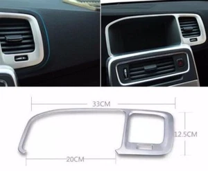 Stainless Steel Navigation Frame Cover Trim Interior Decor For Volvo S60 V60 - Picture 1 of 7