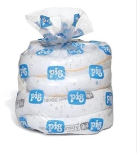 Pig Bom408 Absorbent Boom, 24 Gal, 5 In X 20 Ft, Oil-Based Liquids, White, - Picture 1 of 1