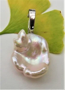 Perlen Anhänger Keshi Perlen Unikat Anhänger Varioclip Sterlingsilber rhod. 5092 - Bild 1 von 11