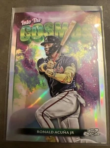 2024 TOPPS CROMO CÓSMICO EN EL COSMOS ITC10 RONALD ACUNA JR. ATLANTA BRAVES - Imagen 1 de 2